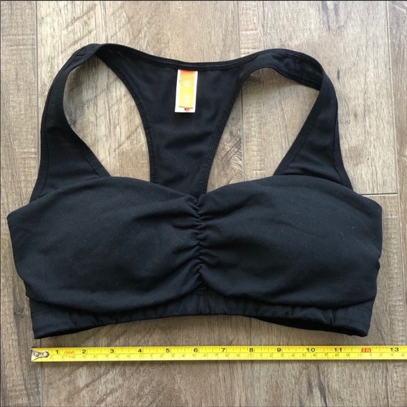 GUC Lucy Activewear Black Racerback Sport Bra Small - Picture 3 of 6